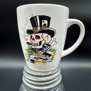 Ed Hardy Death or Glory Tattoo Coffee Mug Cup 4"
